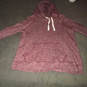 Burgundy hoodie
